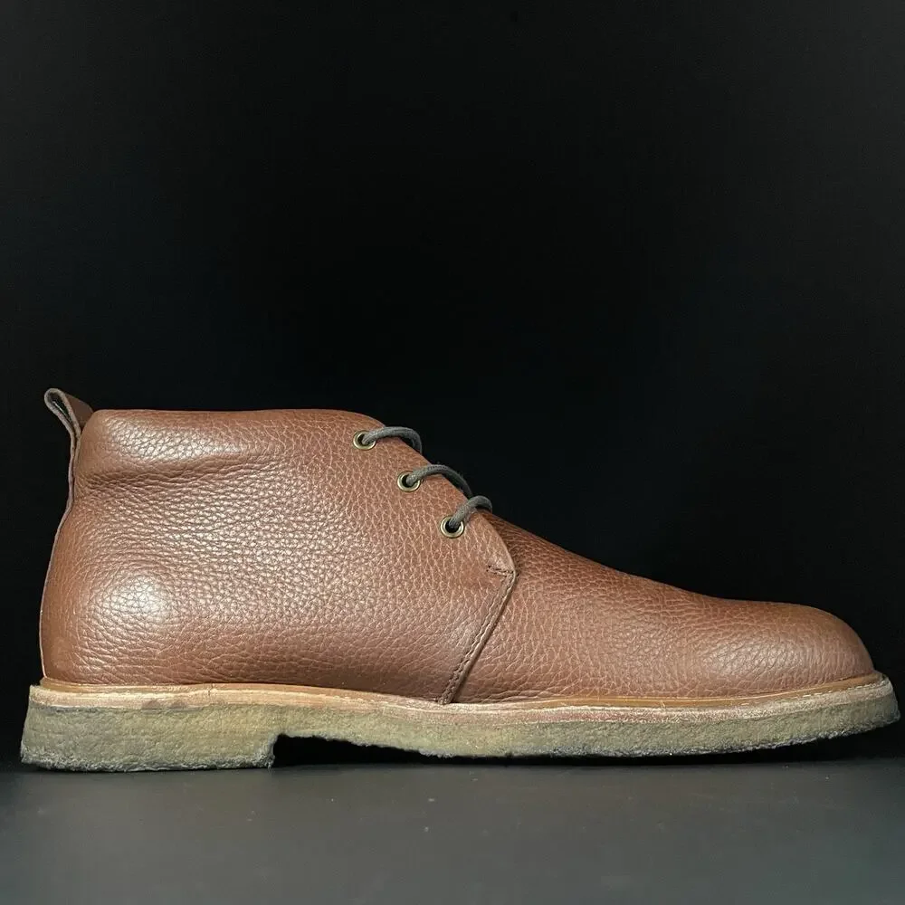GH BASS & CO. Carl Men’s Size 11 M Brown Pebbled Leather Chukka Ankle Boots GUC